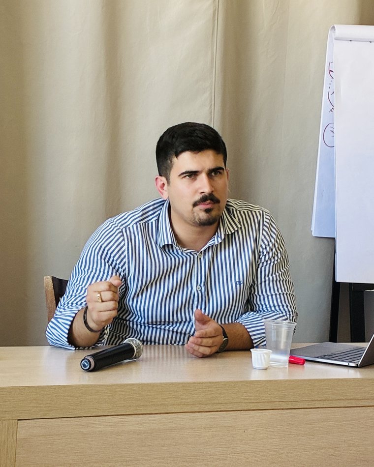 Jean Guerreiro conduzindo um seminário